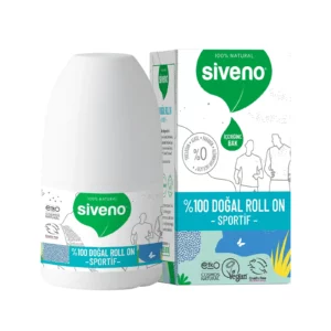 %100 Doğal Roll-On Sportif Deodorant Ter Kokusu Önleyici Bitkisel Lekesiz Vegan 50ml