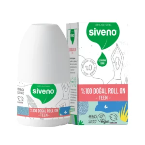 Siveno %100 Doğal Roll-On Teen Girl Genç Kız Deodorant Ter Kokusu Önleyici Bitkisel Lekesiz Vegan 50ml