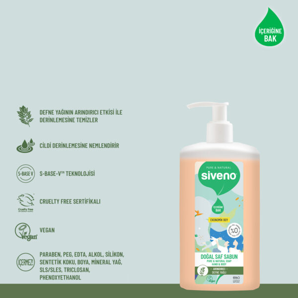 Defne yağlı doğal kastil sabunu - Siveno